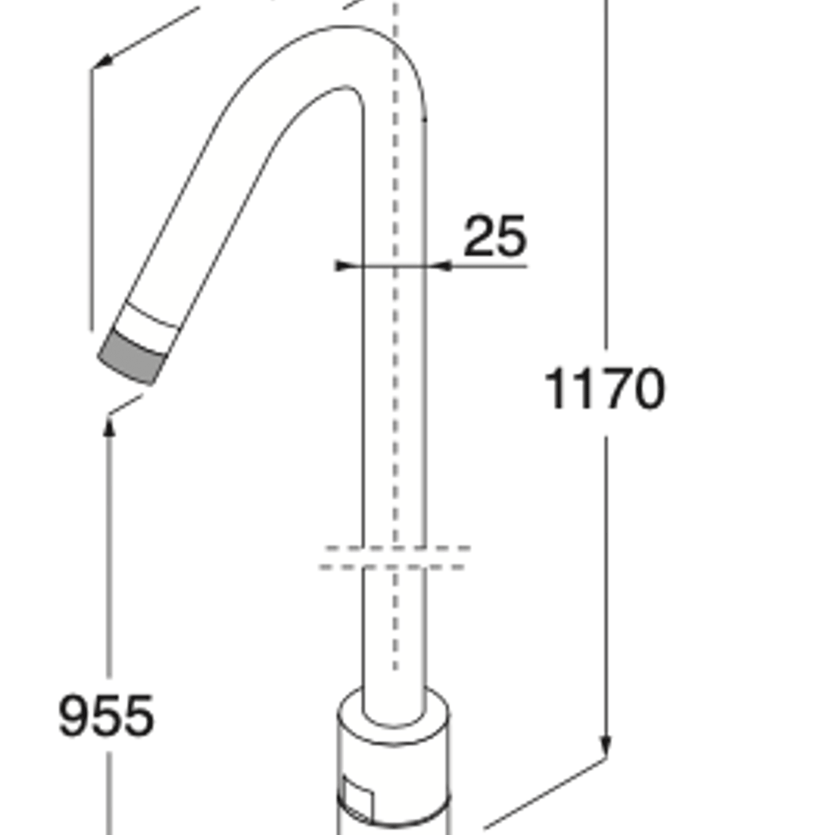 Minimal Floor-mounted Spout For Washbasin by Boffi gallery detail image