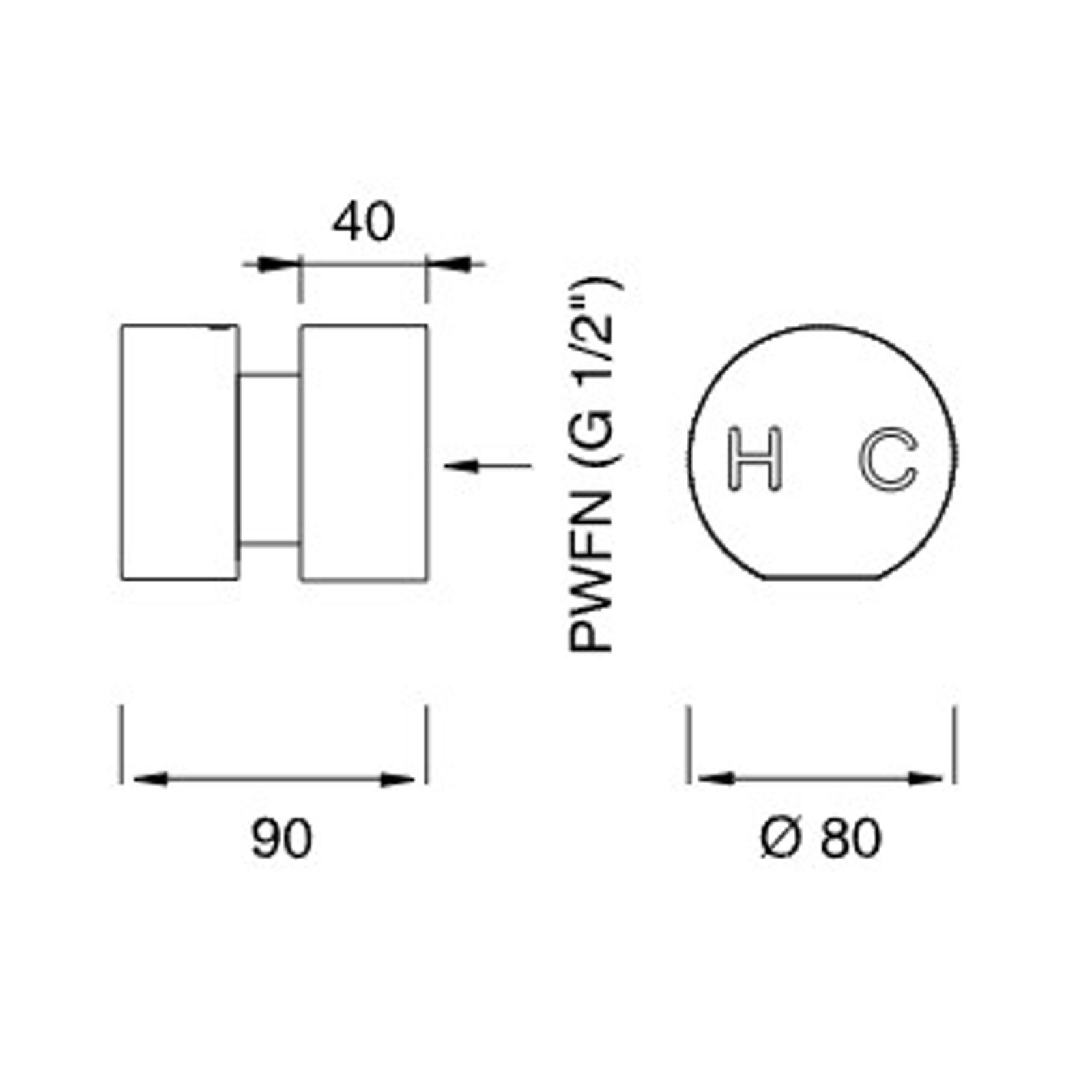 NEUTRA Wall Mounted Thermostatic Mixer by CEA gallery detail image
