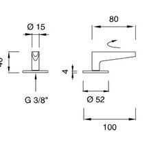 FLAG Deck Mounted Shut Off Valve by CEA gallery detail image