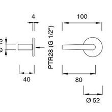 FLAG Wall Mounted 2/3 Way Dual Mixer by CEA gallery detail image