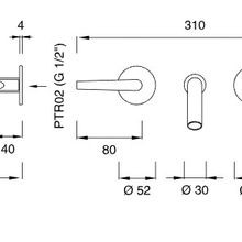 FLAG Wall Mounted Dual Handle by CEA gallery detail image