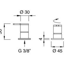 INNOVO Deck Mounted Shut Off Valves by CEA gallery detail image