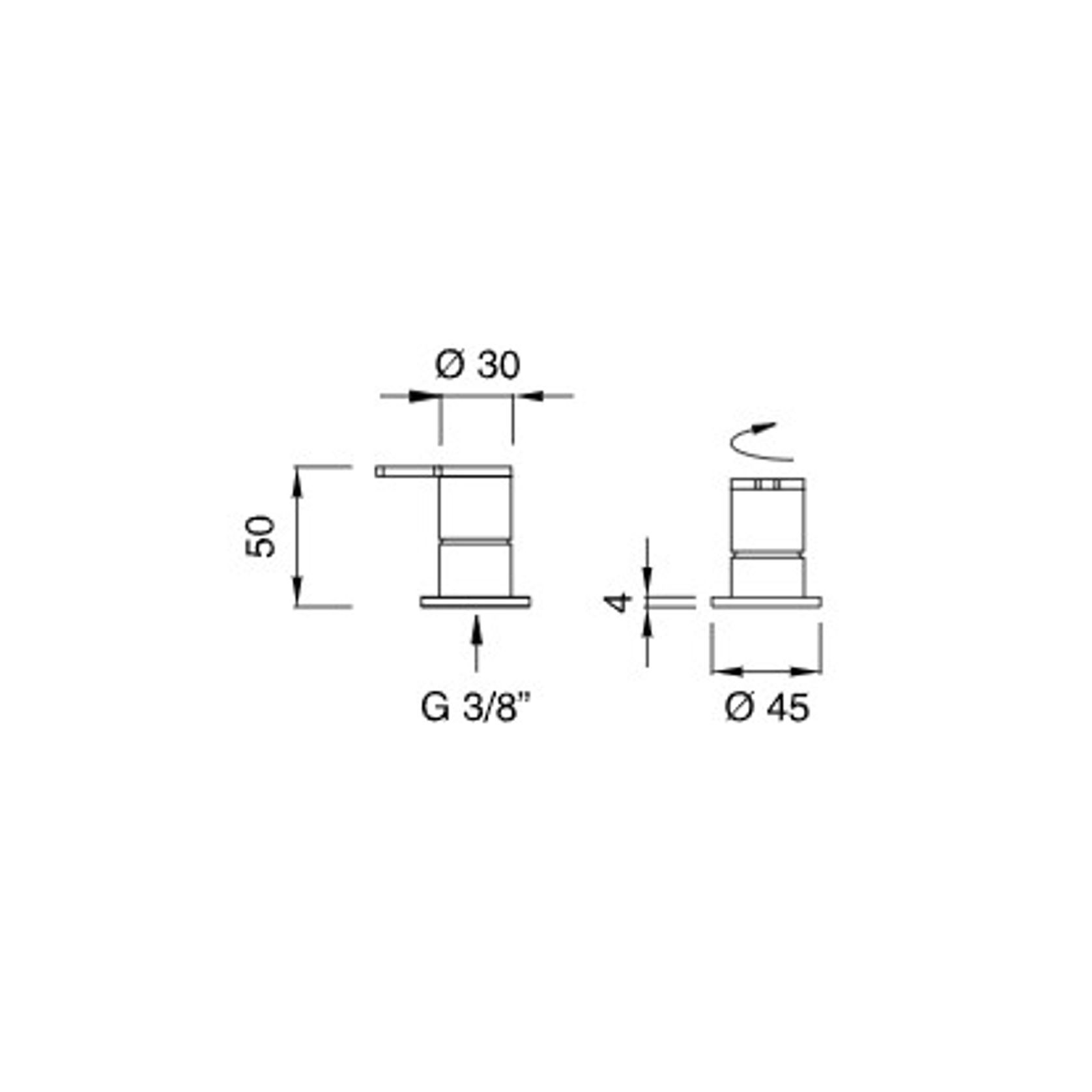 INNOVO Deck Mounted Shut Off Valves by CEA gallery detail image