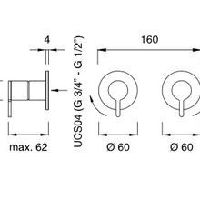 INNOVO Wall Mounted Shut Off Valves by CEA gallery detail image