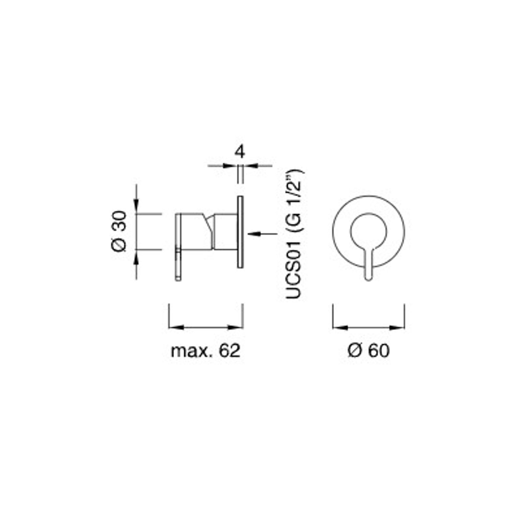INNOVO Wall Mounted Single Handle Mixer by CEA gallery detail image