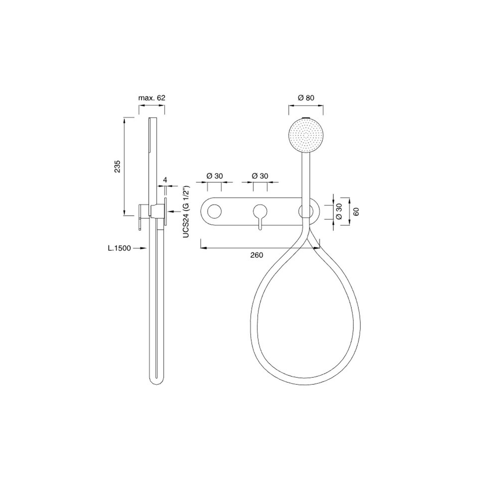 INNOVO Wall Mounted Thermostatic by CEA gallery detail image