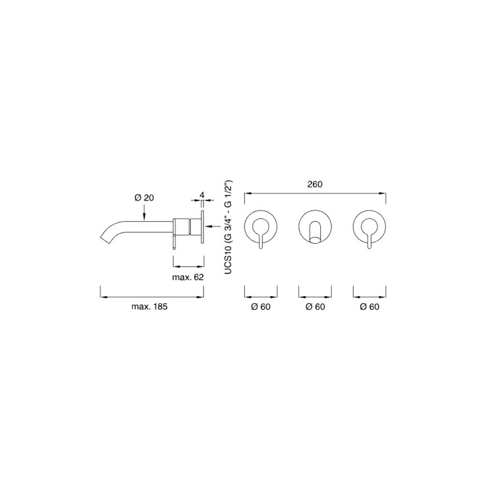 INNOVO 2 Hole Mixer by CEA gallery detail image