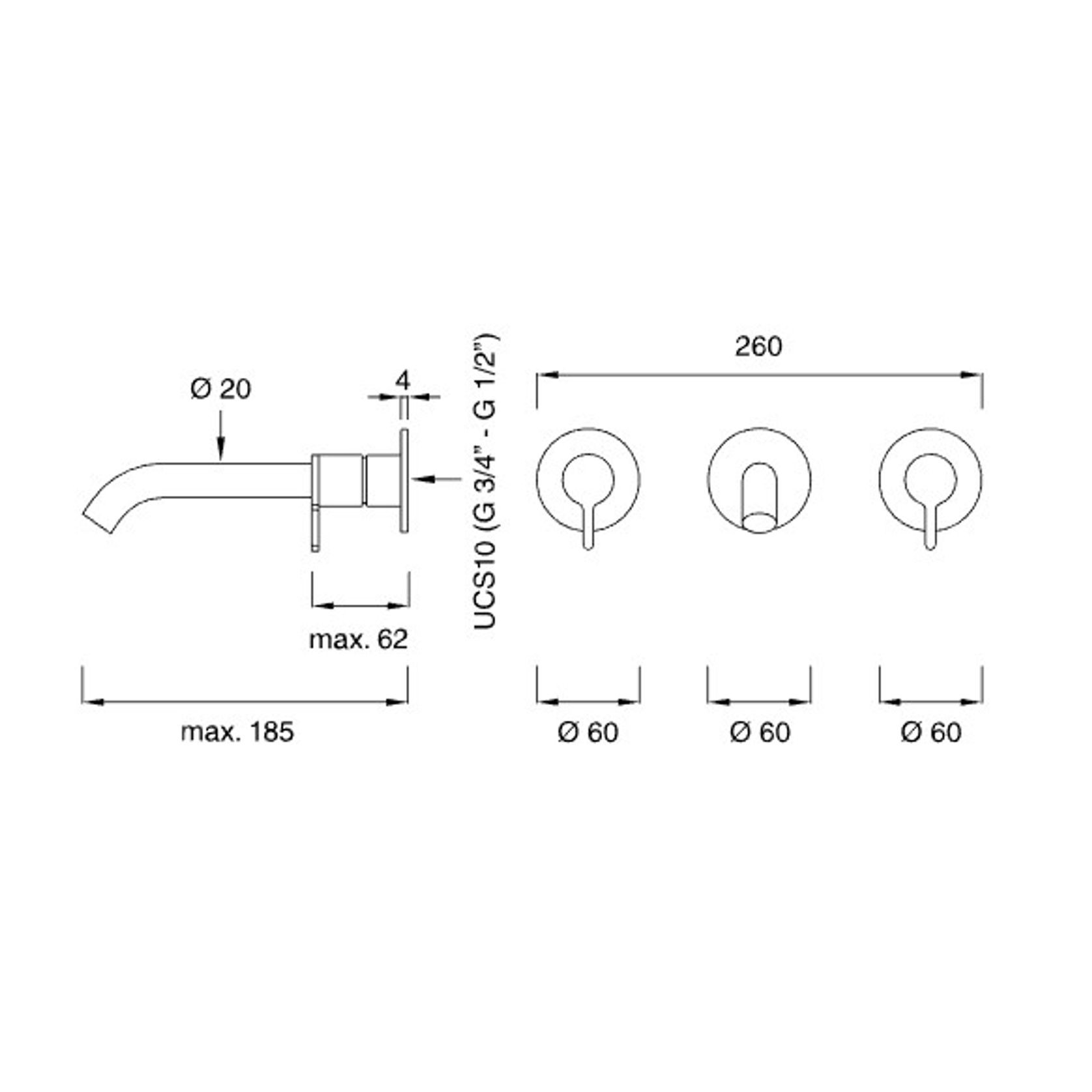 INNOVO 2 Hole Mixer by CEA gallery detail image