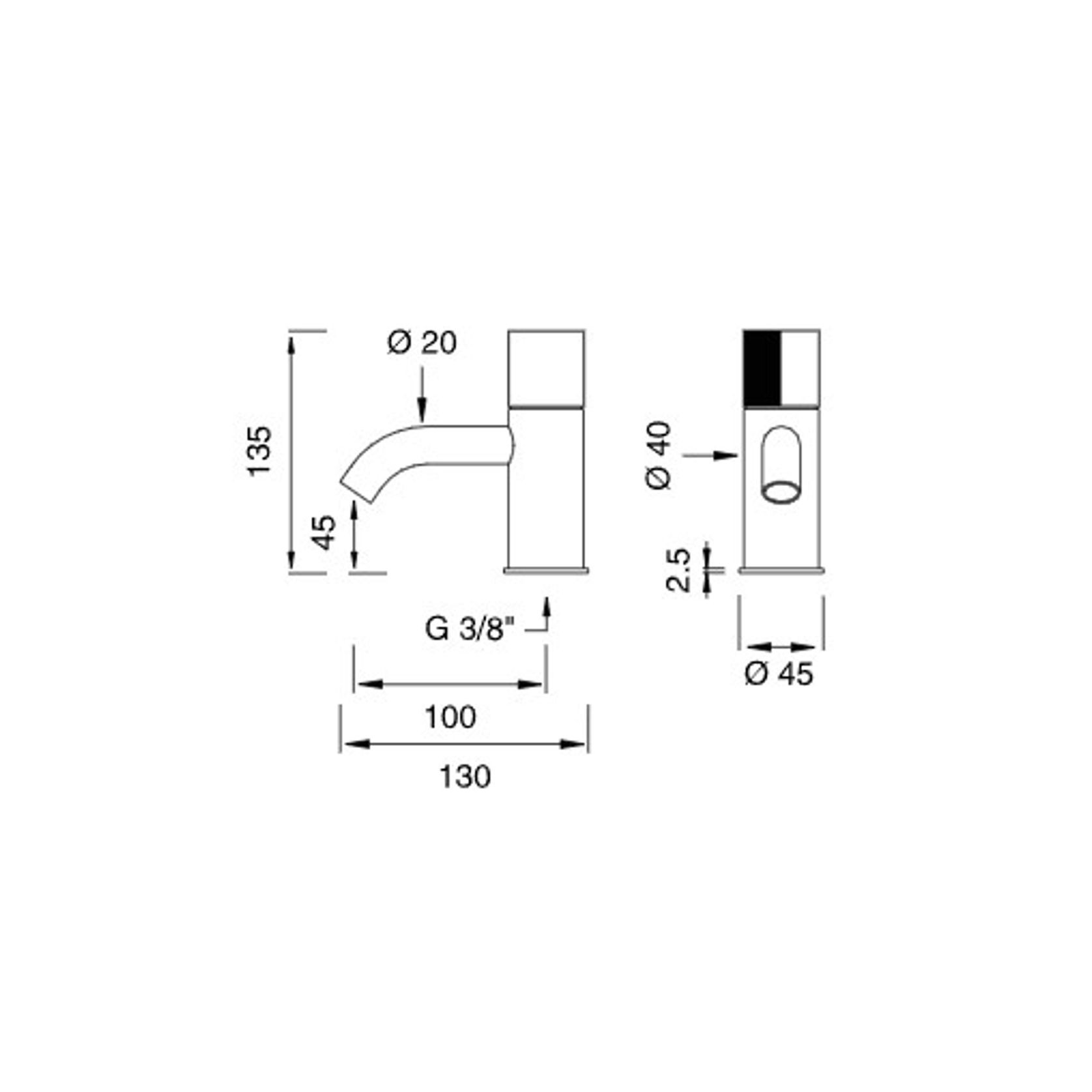 DUET Pillar Tap by CEA gallery detail image