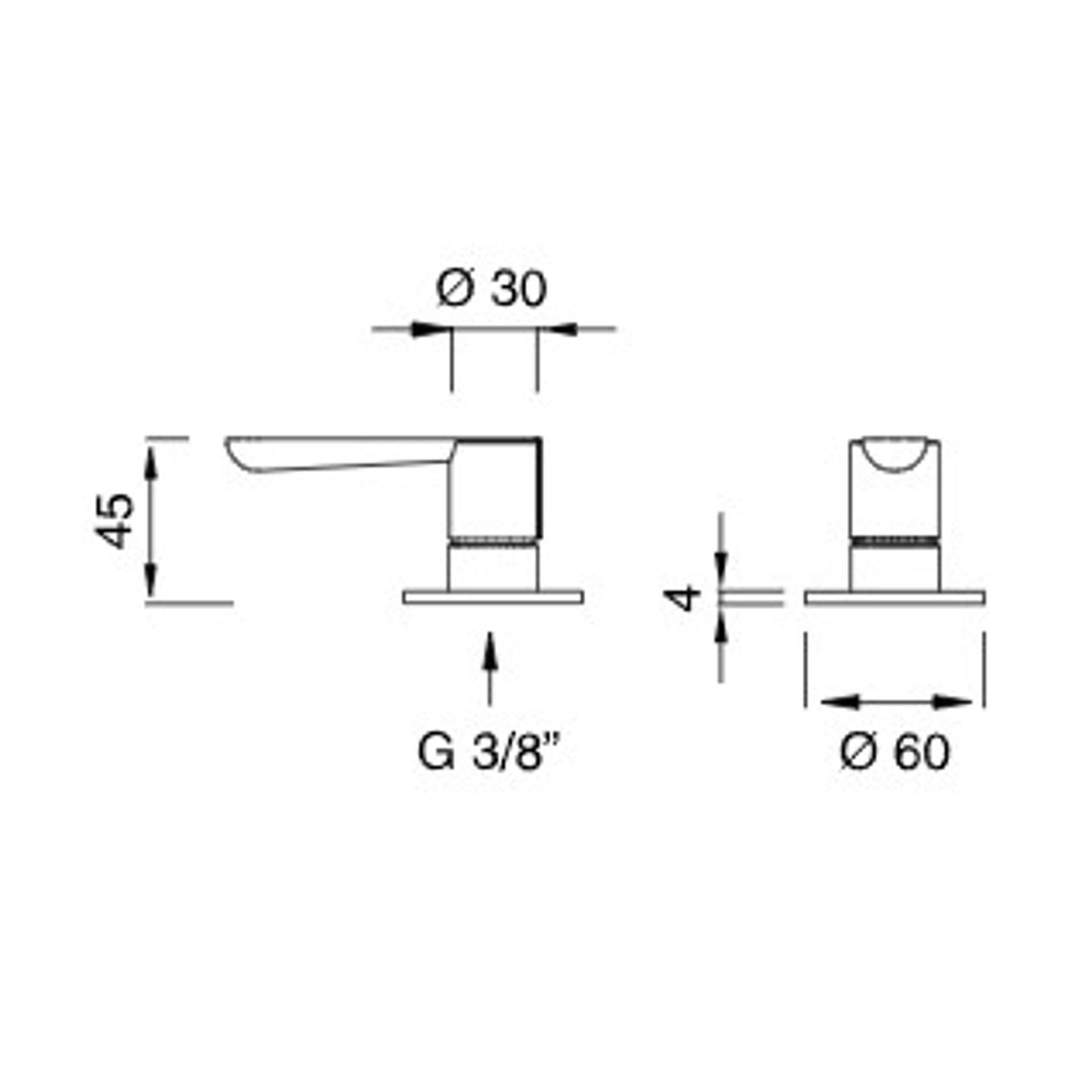LUTEZIA PLUS Deck Mounted Single Handle Mixer by CEA gallery detail image