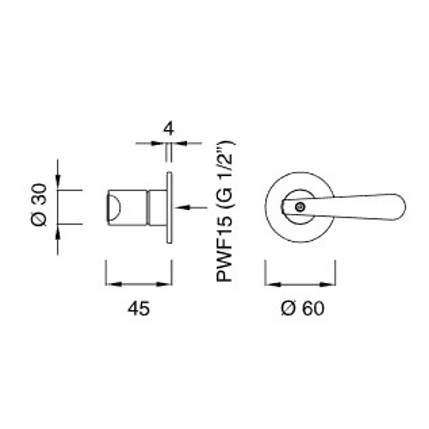 LUTEZIA PLUS Wall Mounted Single Handle Mixer by CEA gallery detail image