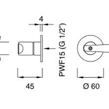 CEA LUTEZIA PLUS Wall Mounted 2 Way Diverter gallery detail image