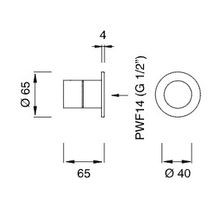 LUTEZIA PLUS Wall Mounted Thermostatic Mixer by CEA gallery detail image