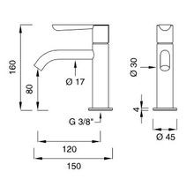 LUTEZIA PLUS Pillar Tap by CEA gallery detail image