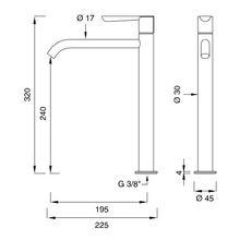 LUTEZIA PLUS Deck Mounted Mixer by CEA gallery detail image