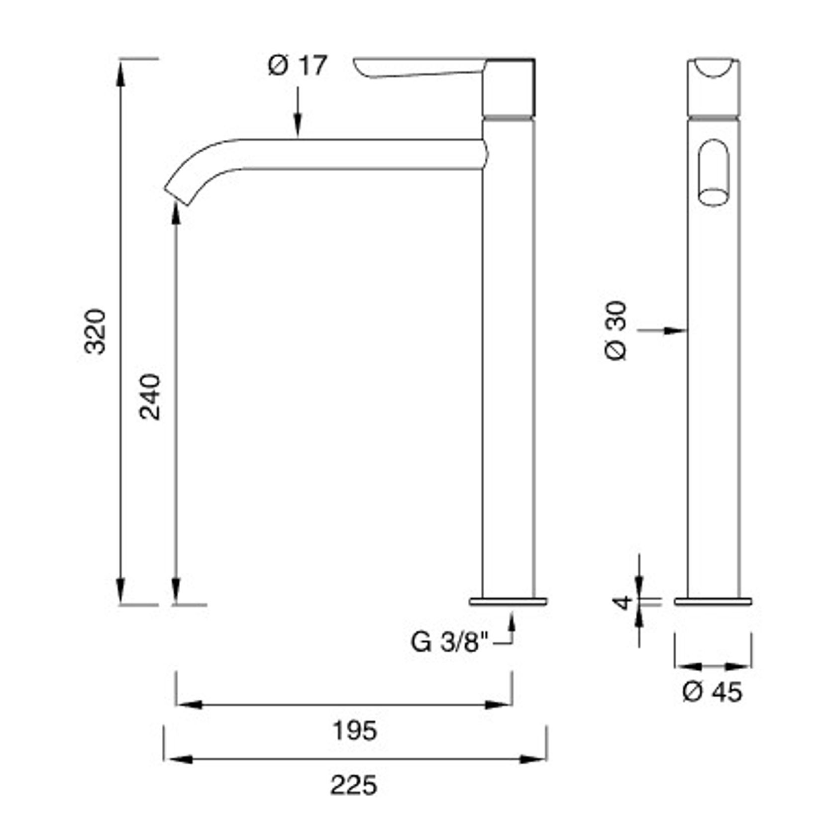 LUTEZIA PLUS Deck Mounted Mixer by CEA gallery detail image