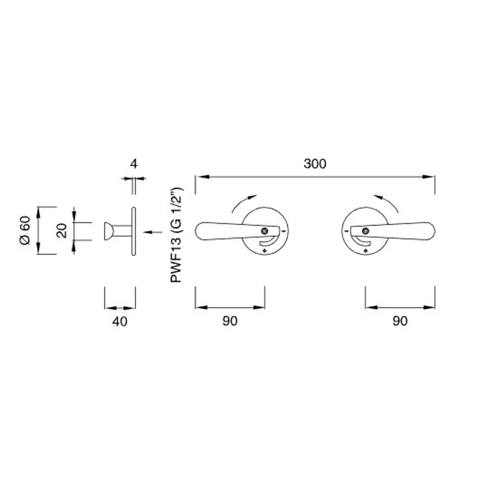 LUTEZIA Wall Mounted Set of 2 by CEA gallery detail image