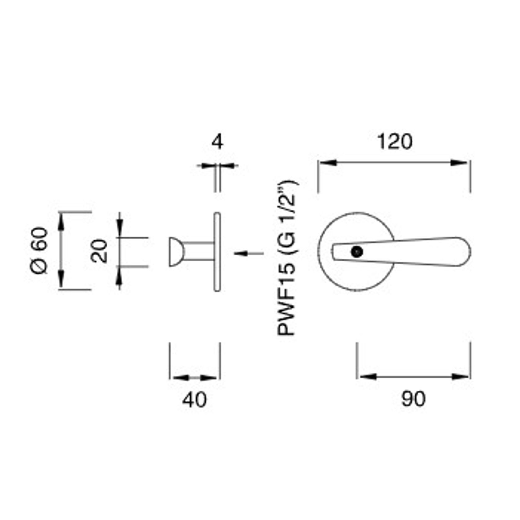 LUTEZIA Wall Mounted Dual Mixer by CEA gallery detail image