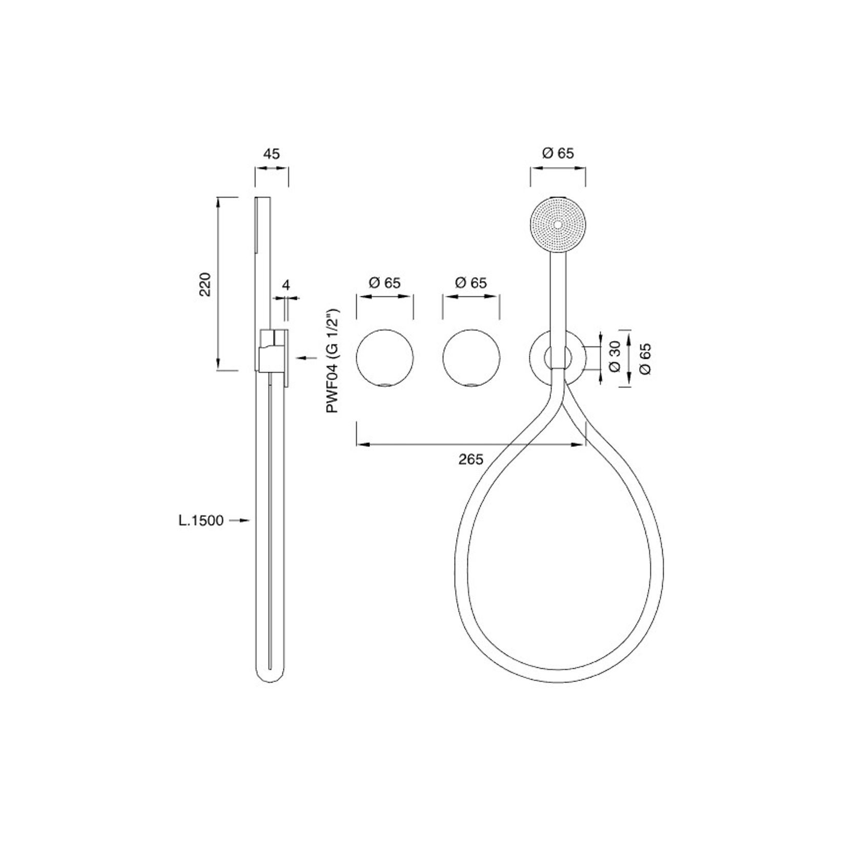 GIOTTO PLUS Wall Mounted Mixer Set by CEA gallery detail image