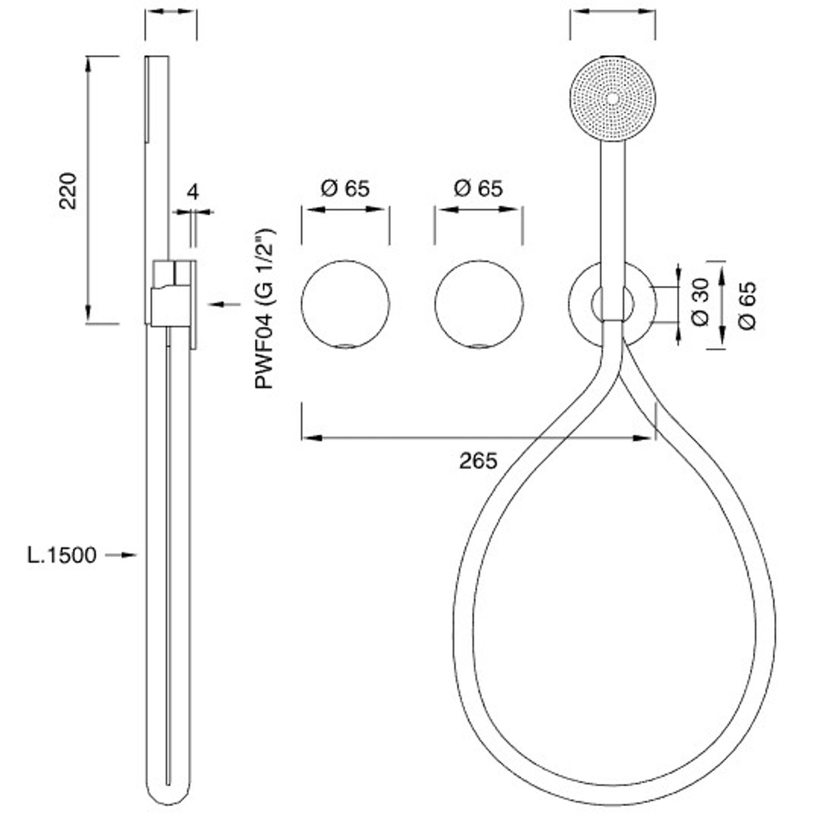GIOTTO PLUS Wall Mounted Mixer Set by CEA gallery detail image