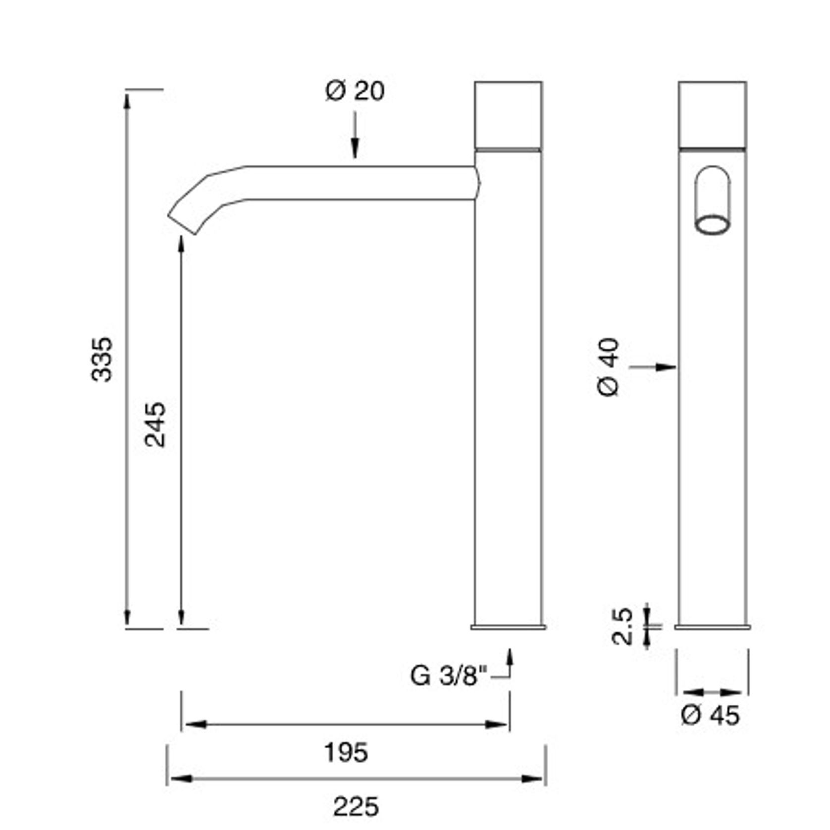 GIOTTO PLUS Deck Mounted Mixer by CEA gallery detail image