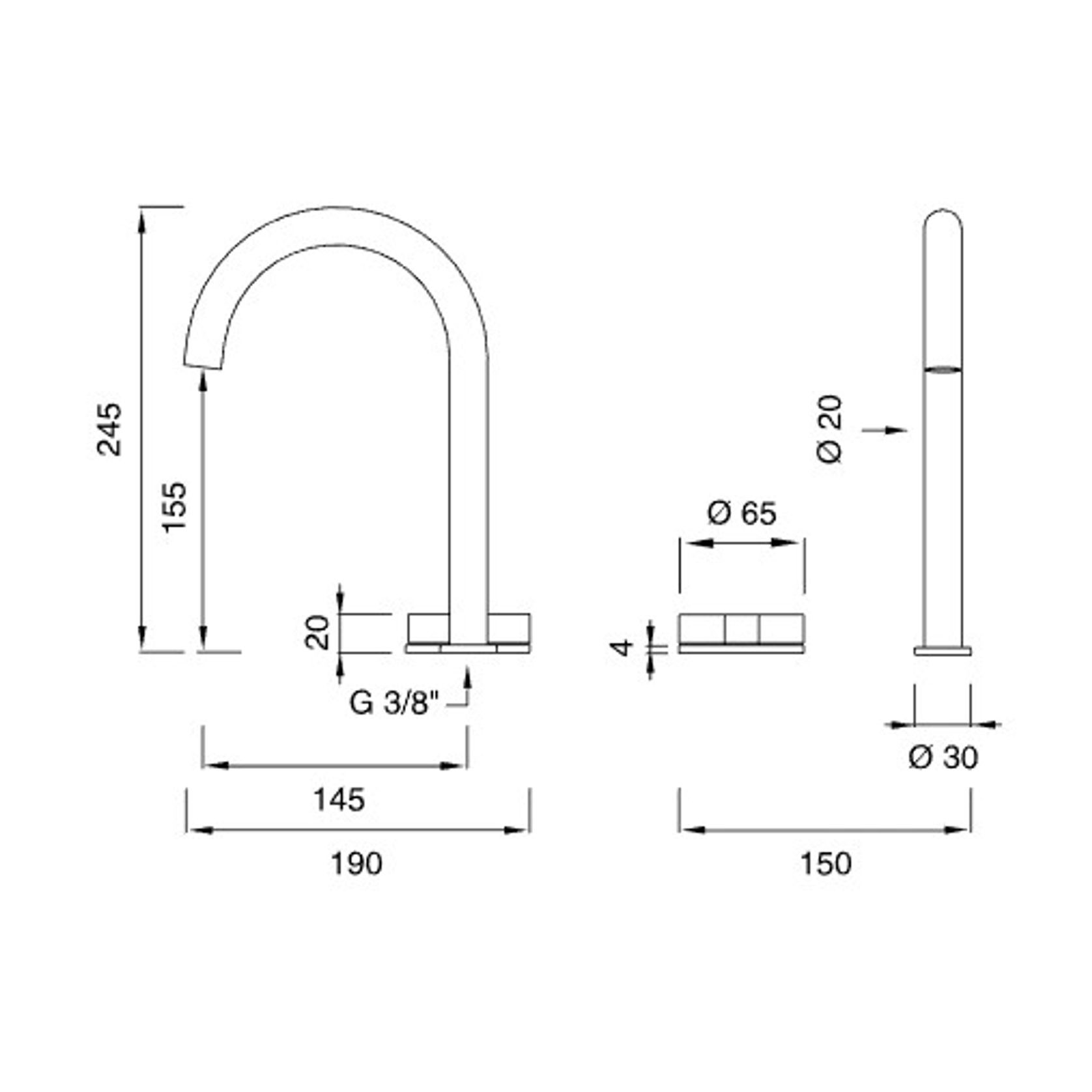 GIOTTO Two Hole Mixer by CEA gallery detail image