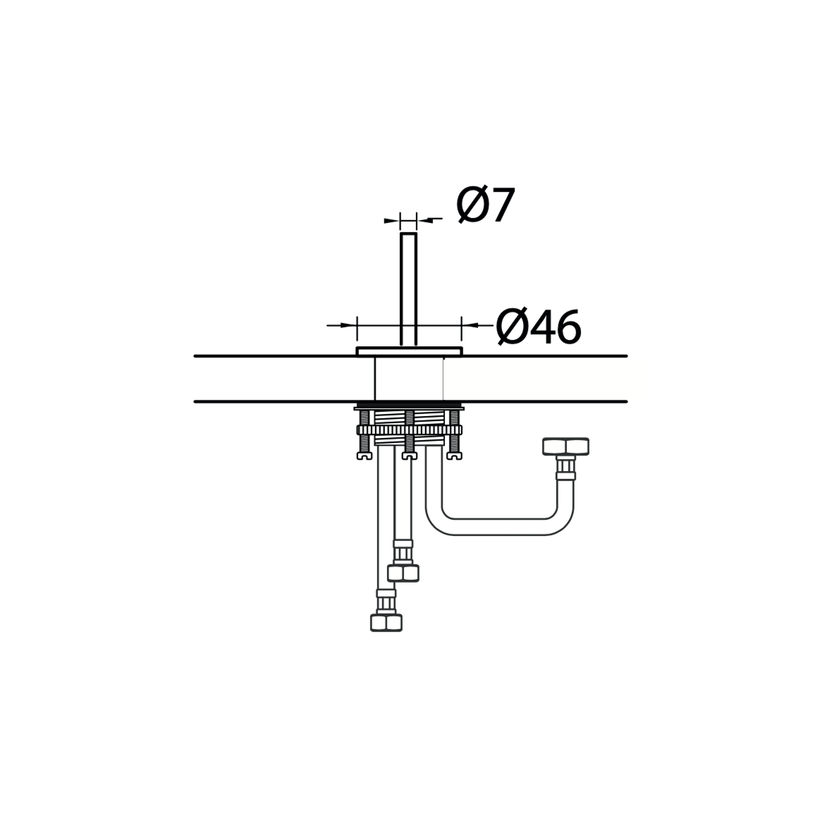 Antonio Frattini CN78 Ceiling Tap gallery detail image