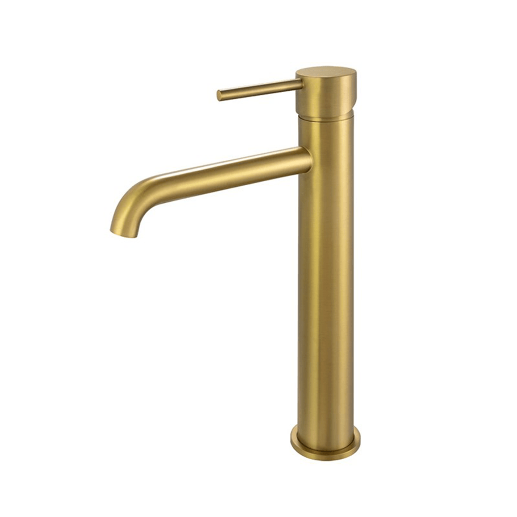 Lucid Pin Tall Basin Mixer Brushed Brass gallery detail image