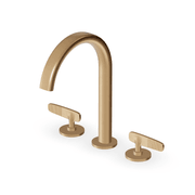 Veloce 3th Deck Mounted Basin Mixer Gooseneck Spout gallery detail image