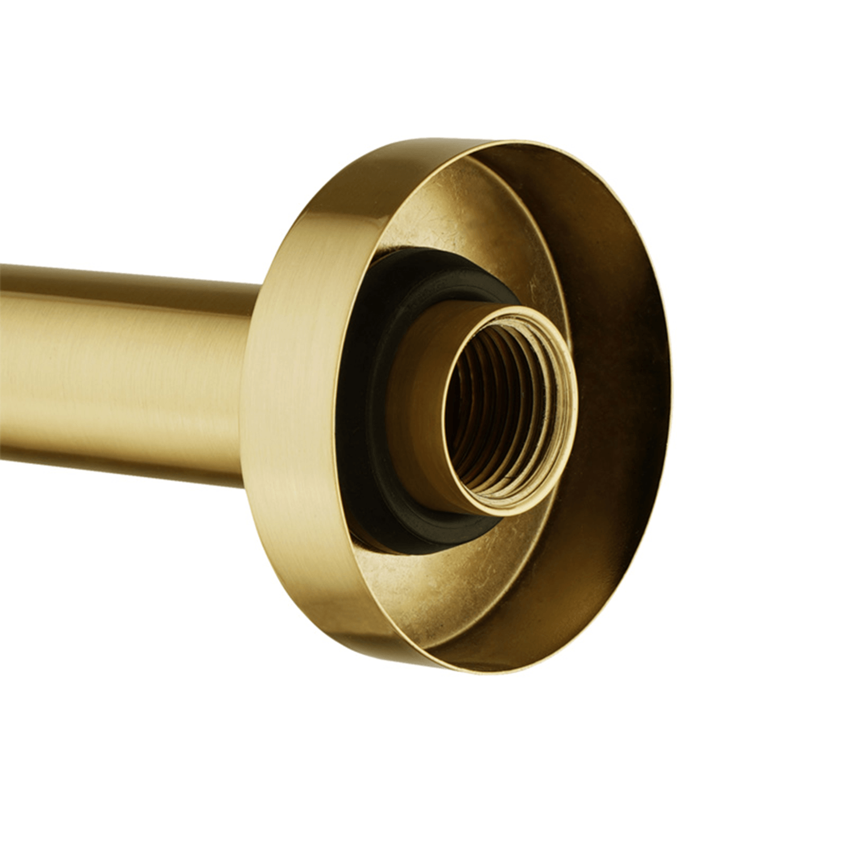 Lucid Pin Wall Spout Brushed Brass gallery detail image