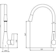 Memo Sia Sensor Gooseneck Sink Mixer Tap gallery detail image