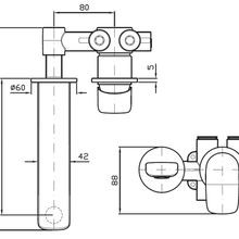 Brim Wall Mounted Basin Mixer 180mm Trimset gallery detail image