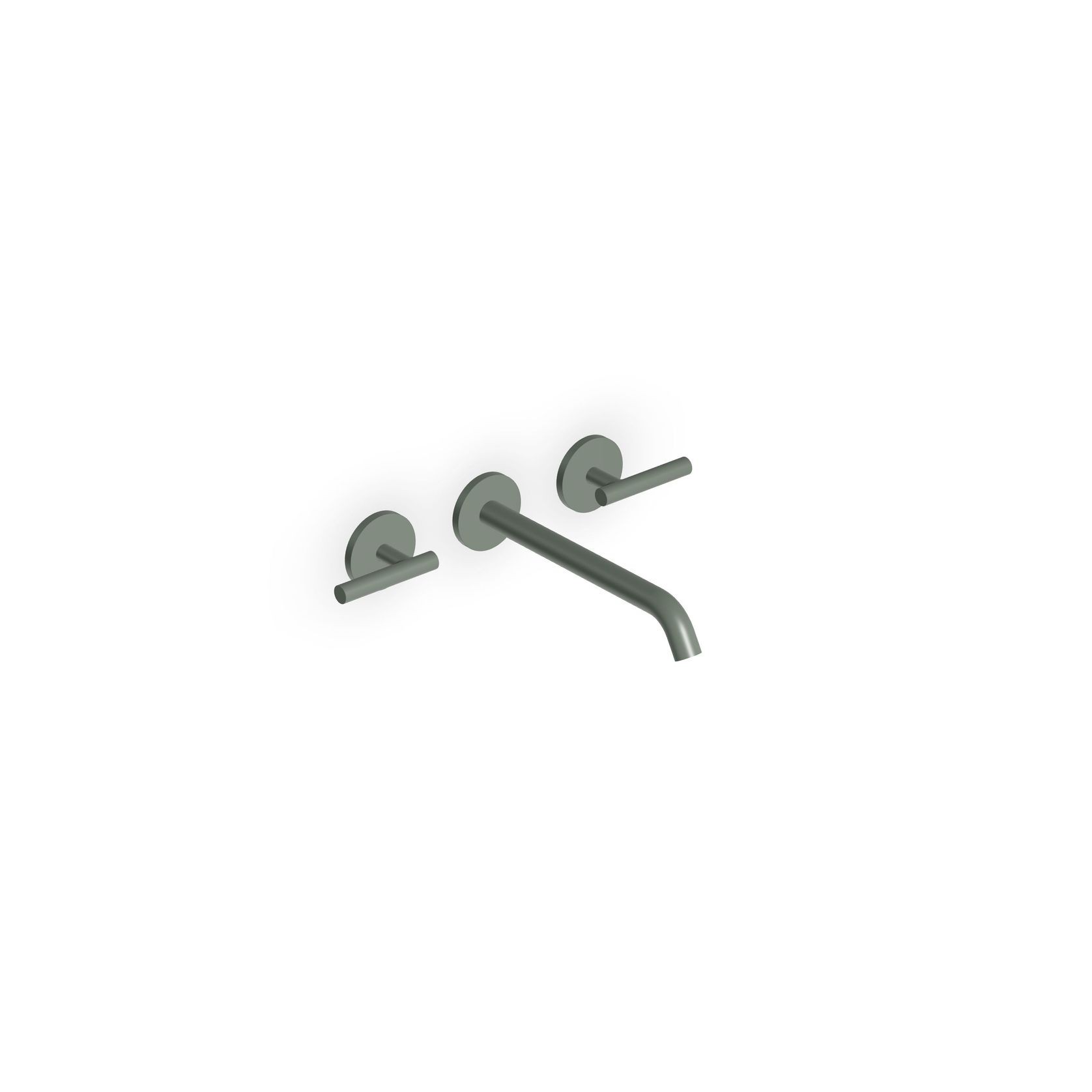 Pan S 3 Tap Hole Wall Mounted Basin Mixer 220mm gallery detail image