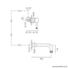 Arena Wall Mount Mixer gallery detail image