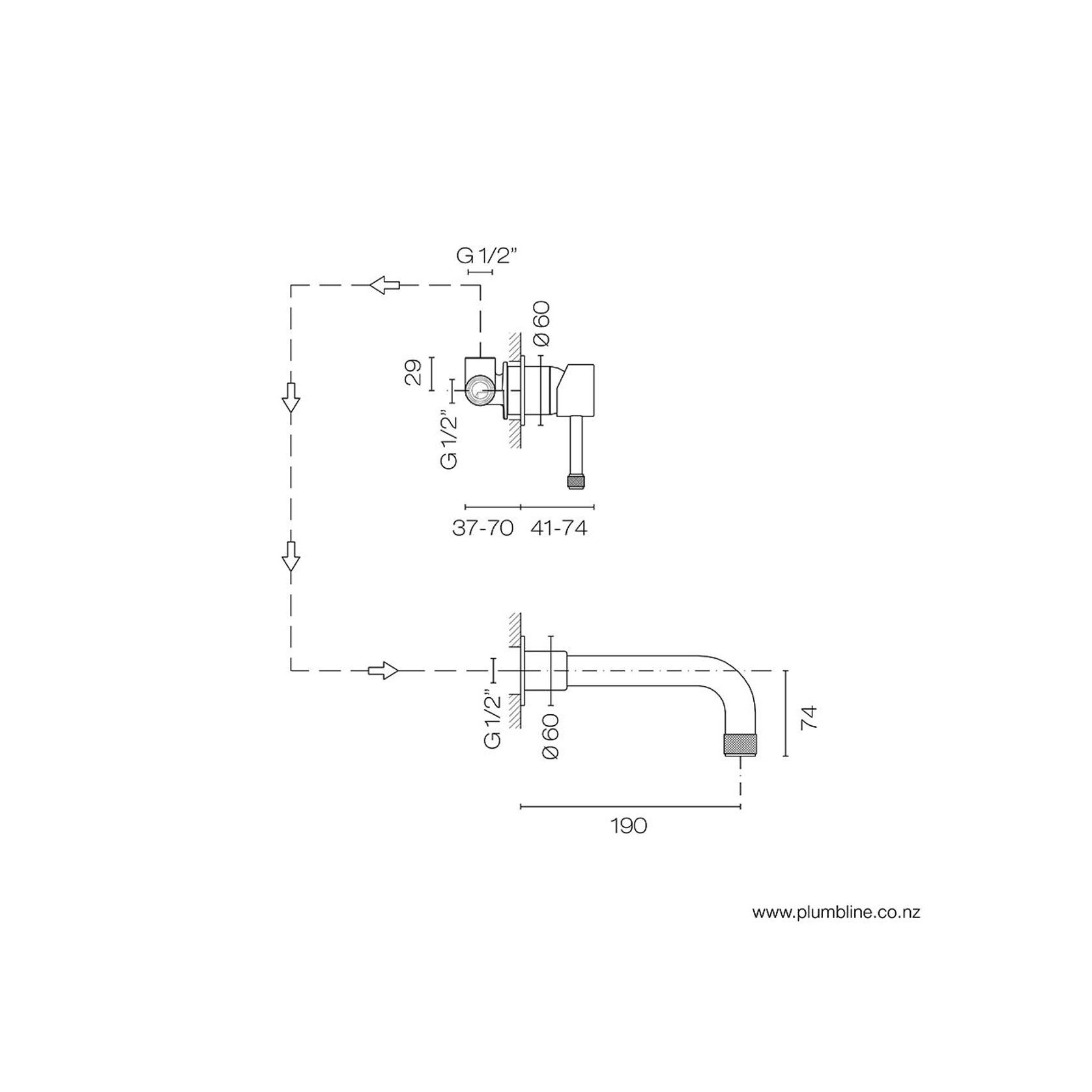 Arena Wall Mount Mixer gallery detail image