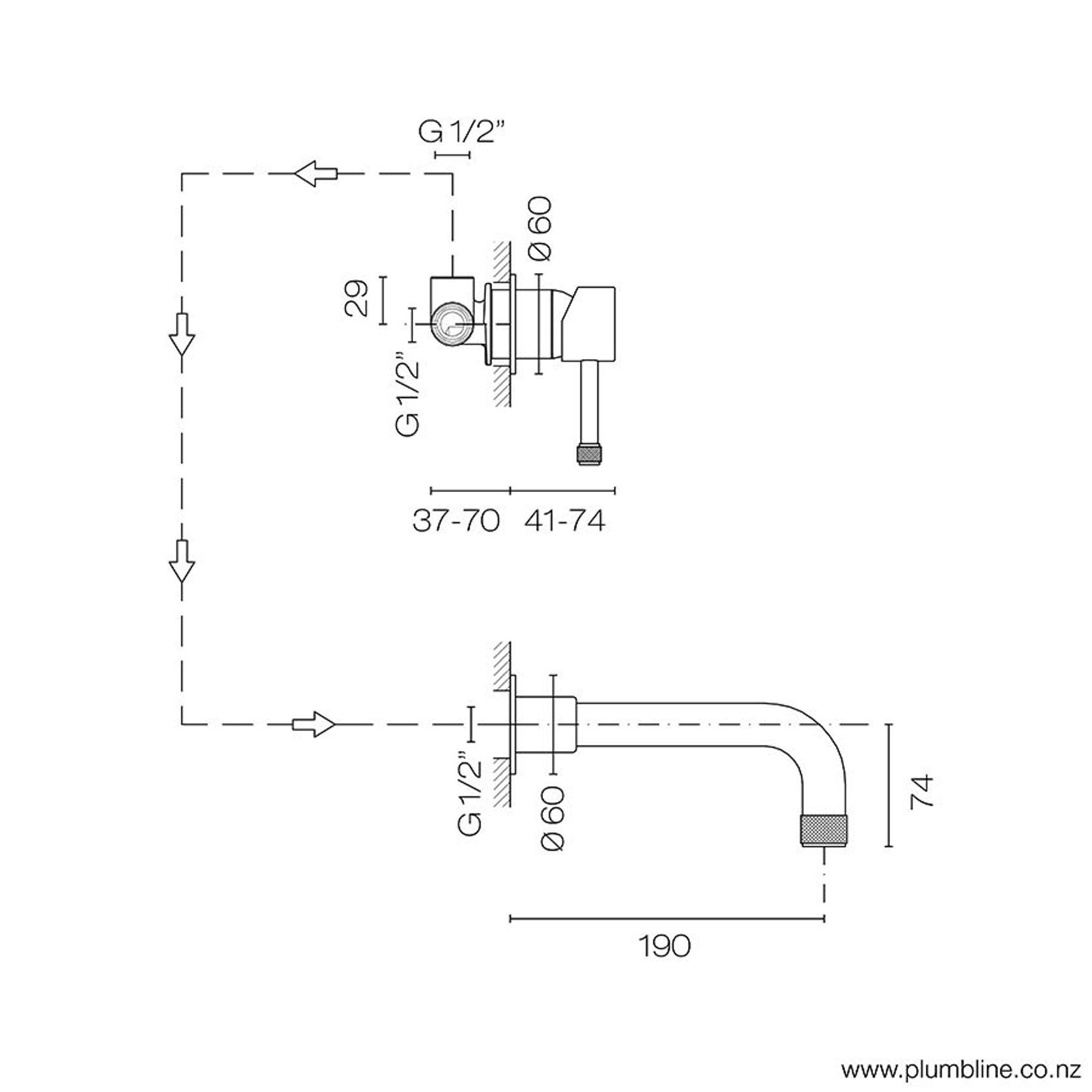 Arena Wall Mount Mixer gallery detail image