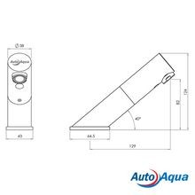 AutoAqua – S38 Hob Angle Sensor Tap gallery detail image