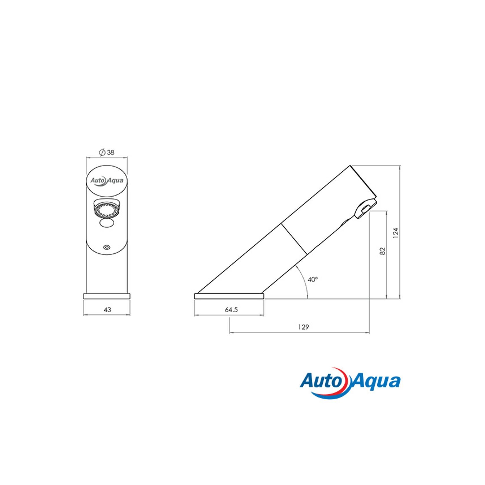 AutoAqua – S38 Hob Angle Sensor Tap gallery detail image