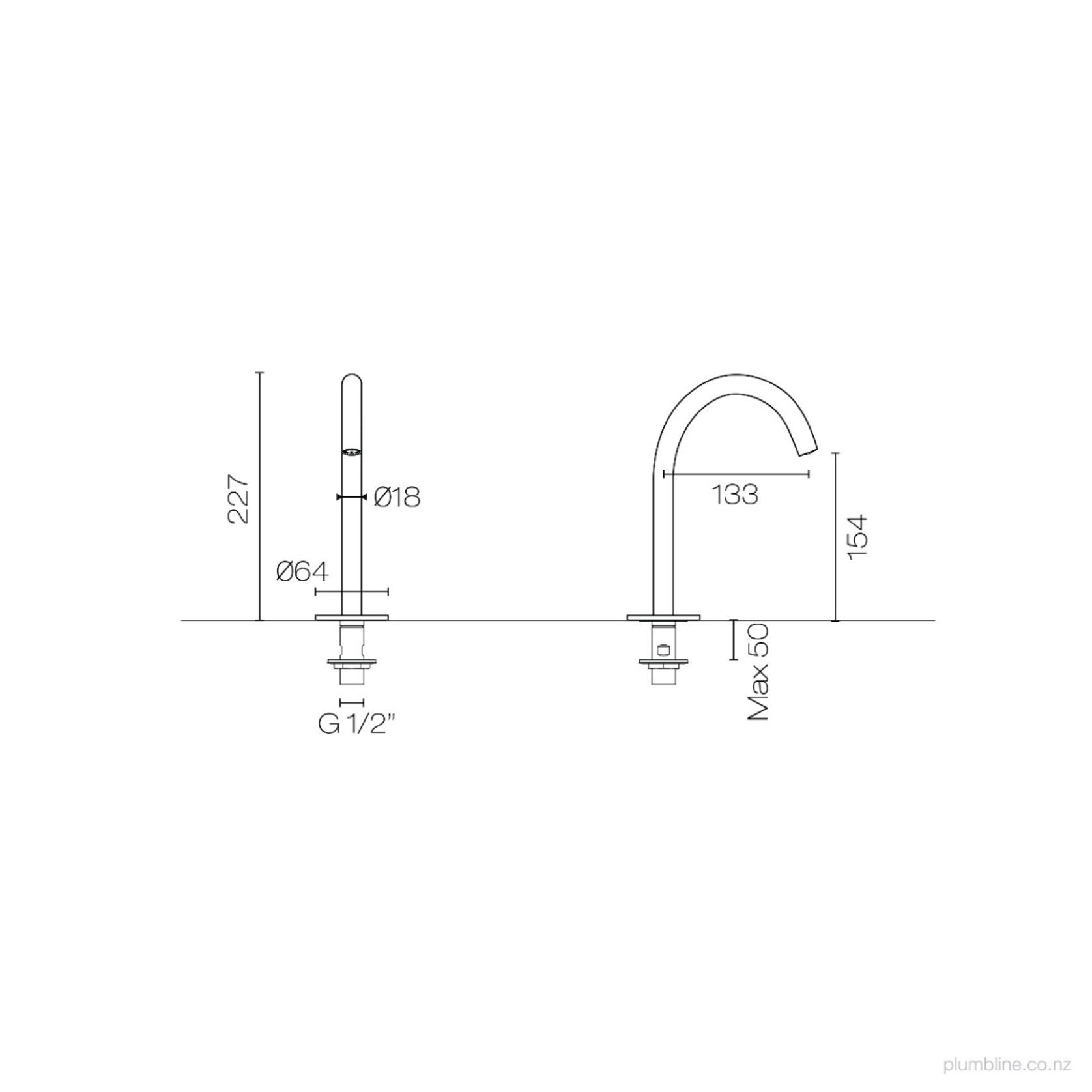Buddy Round Deck Mount Small Spout gallery detail image