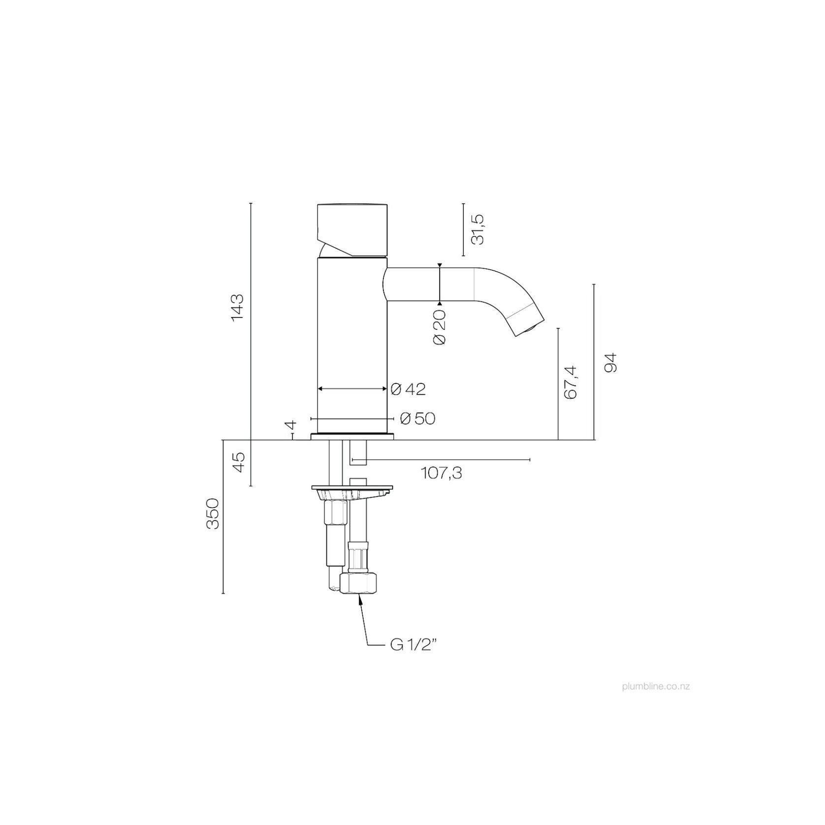 Buddy Zero Basin Mixer gallery detail image