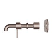 Zen SS316L Wall Basin/Bath Mixer 185mm Spout Trim Kits | Brushed Bronze gallery detail image