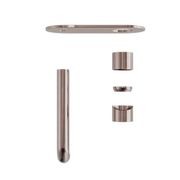 Zen SS316L Wall Basin/Bath Mixer 185mm Spout Trim Kits | Brushed Bronze gallery detail image