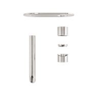 Zen SS316L Wall Basin/Bath Mixer 185mm Spout Trim Kits | Brushed Nickel gallery detail image