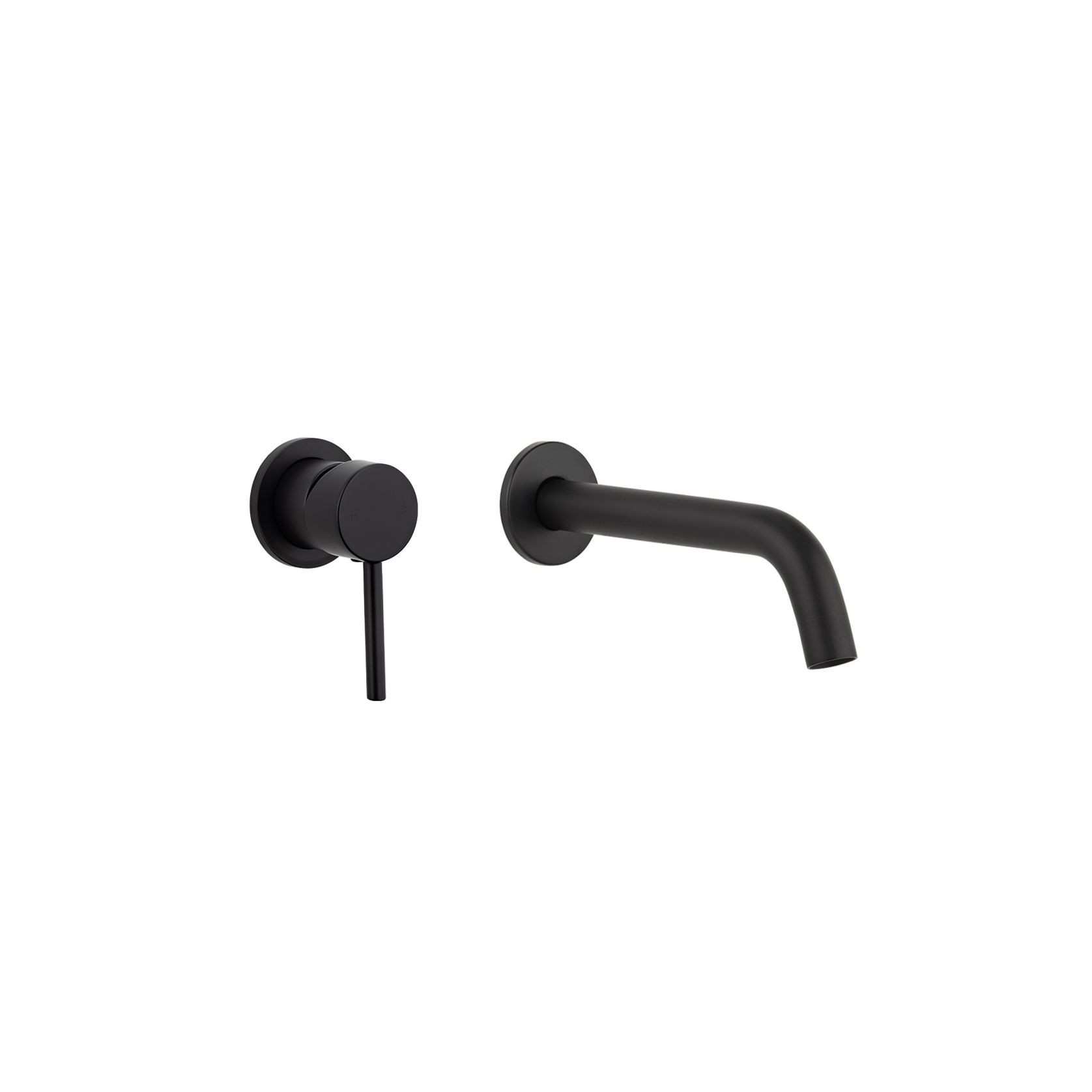 Elysian Minimal Mixer & Spout Set | Matte Black gallery detail image