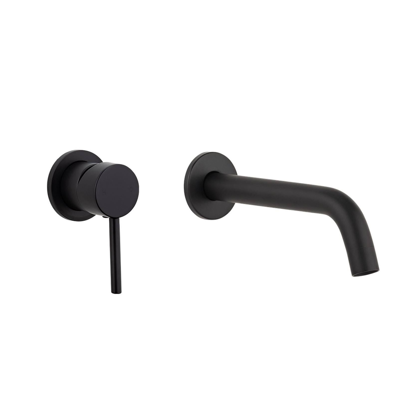 Elysian Minimal Mixer & Spout Set | Matte Black gallery detail image
