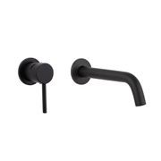 Elysian Minimal Mixer & Spout Set | Matte Black gallery detail image