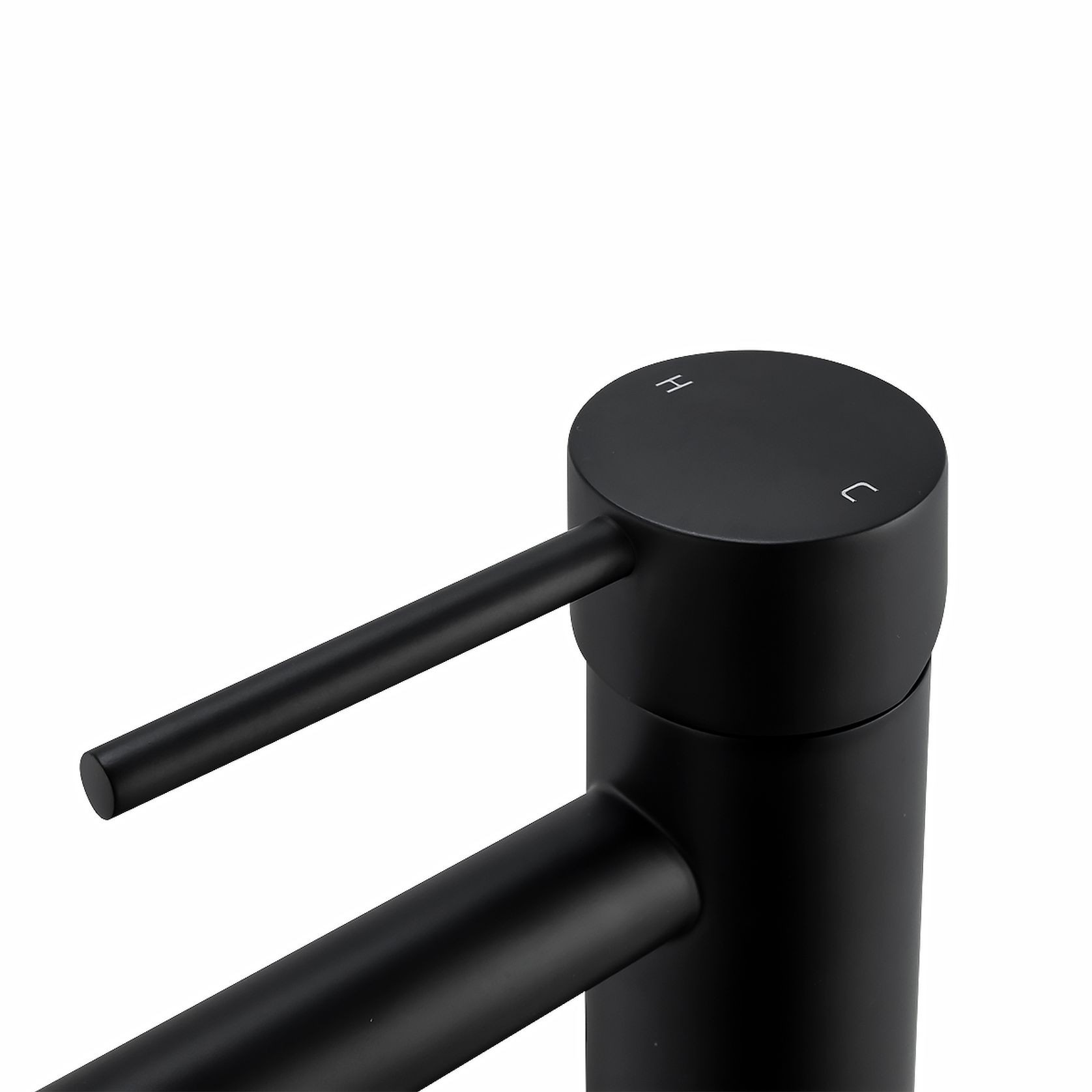 Lucid Pin Basin Mixer Matte Black gallery detail image