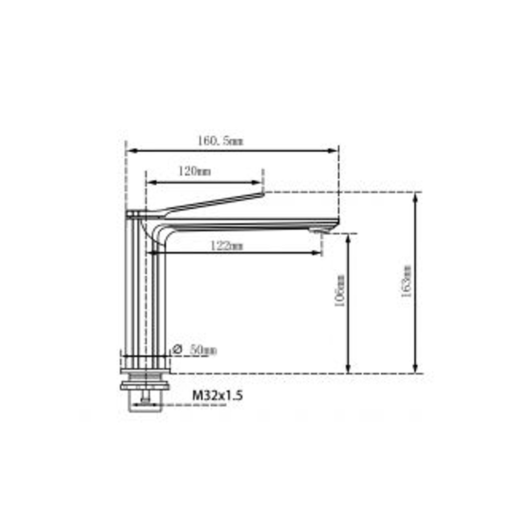 Rushy Basin Mixer Brushed Brass gallery detail image