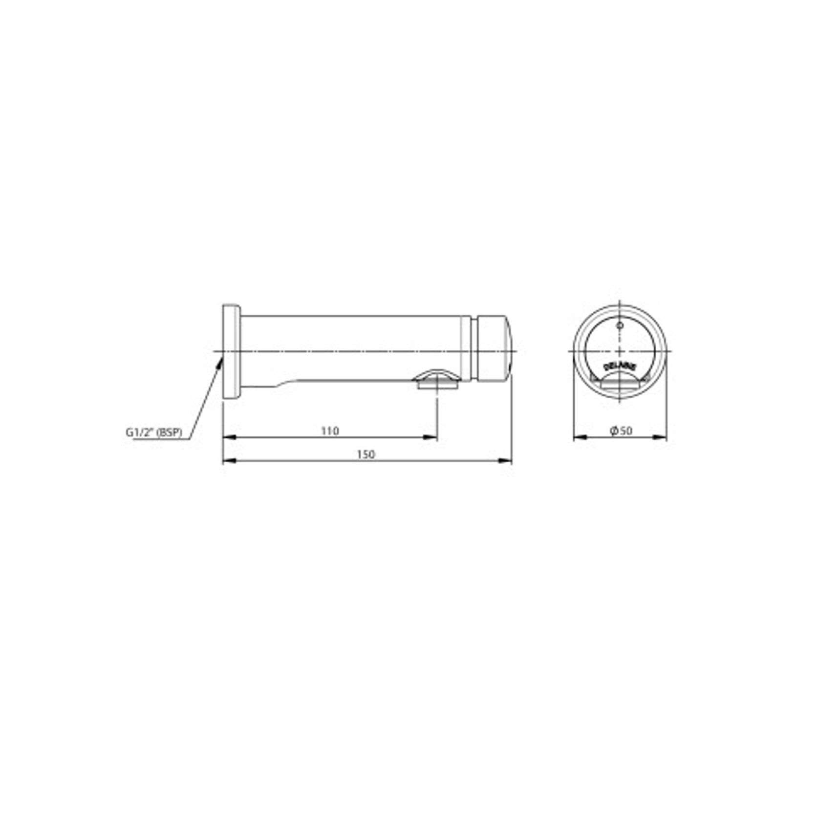 DELABIE Temposoft 2 basin tap 7 second  - Lead free* gallery detail image