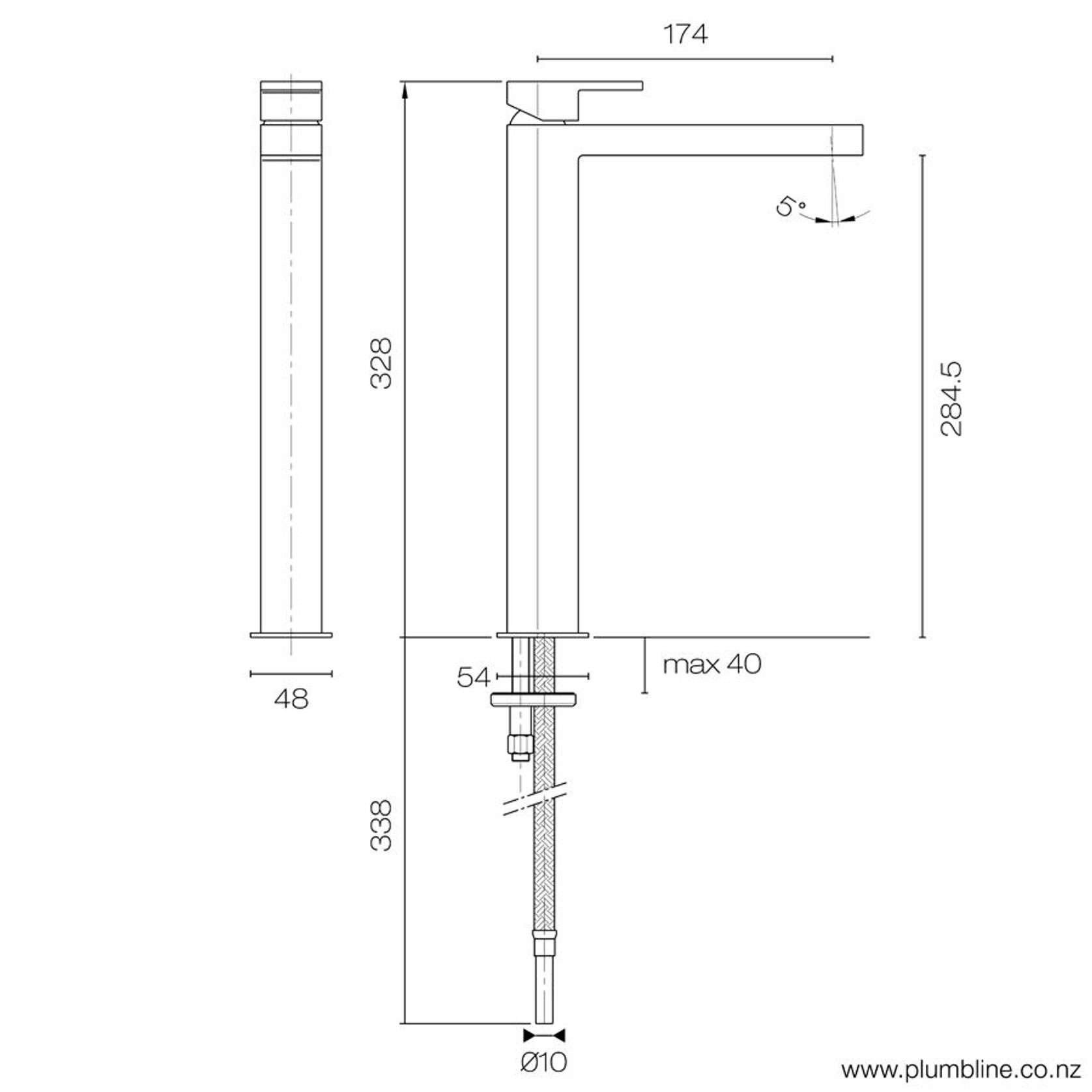 Mare Vessel Basin Mixer gallery detail image